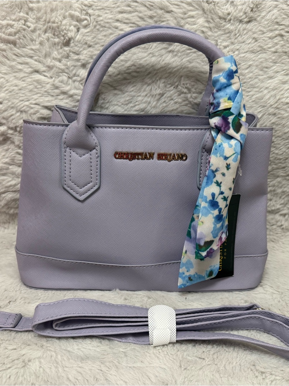 Christian Siriano Lavender Top-Handle Satchel